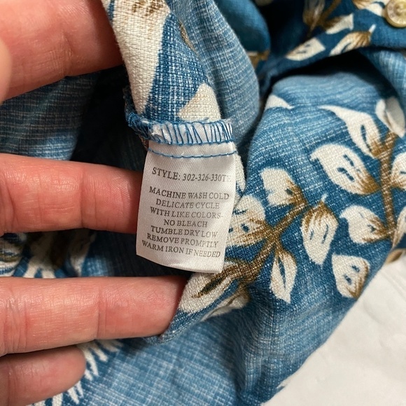 Roper Men's Teal Western Cowboy Print Short Sleeve Button Up Shirt Large‎ - Picture 7 of 11